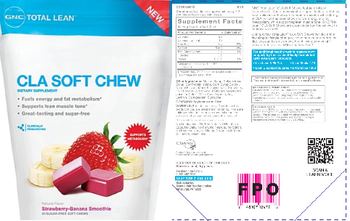 GNC Total Lean CLA Soft Chew Strawberry Banana Smoothie - supplement
