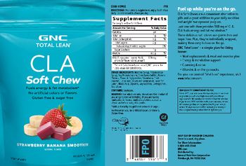 GNC Total Lean CLA Soft Chew Strawberry Banana Smoothie - supplement