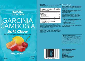 GNC Total Lean Garcinia Cambogia Soft Chew Berry Punch - supplement
