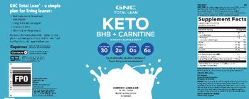 GNC Total Lean Keto BHB + Carnitine Cherry Limeade - supplement