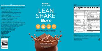 GNC Total Lean Lean Shake Burn Chocolate Fudge - supplement