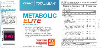 GNC Total Lean Metabolic Elite - supplement