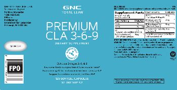 GNC Total Lean Premium CLA 3-6-9 - supplement