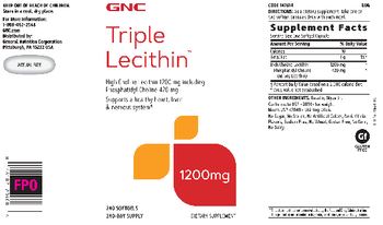 GNC Triple Lecithin 1200 mg - supplement