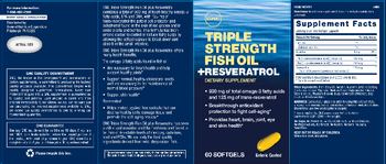GNC Triple Stregnth Fish Oil + Resveratrol - supplement