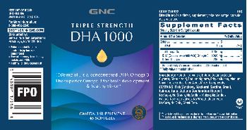 GNC Triple Strength DHA 1000 - supplement