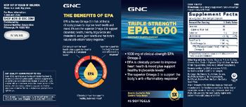 GNC Triple Strength EPA 1000 - supplement