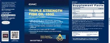 GNC Triple Strength Fish Oil 1500 - supplement