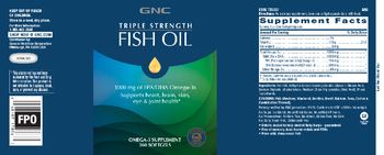 GNC Triple Strength Fish Oil - omega3 supplement