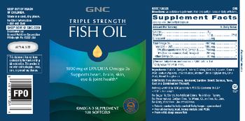 GNC Triple Strength Fish Oil - omega3 supplement
