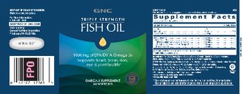 GNC Triple Strength Fish Oil - omega3 supplement