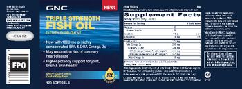 GNC Triple Strength Fish Oil - supplement