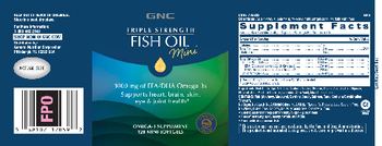 GNC Triple Strength Fish Oil Mini - omega3 supplement