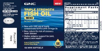 GNC Triple Strength Fish Oil Mini - supplement