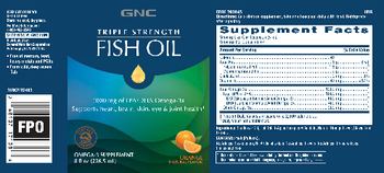GNC Triple Strength Fish Oil Orange Natural Flavor - omega3 supplement
