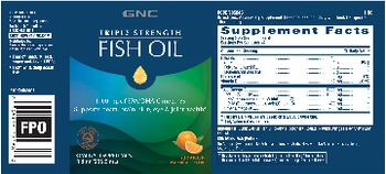 GNC Triple Strength Fish Oil Orange Natural Flavor - omega3 supplement