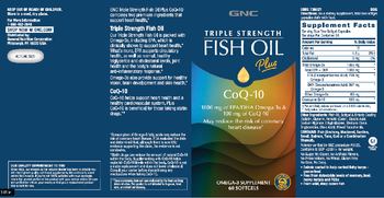 GNC Triple Strength Fish Oil Plus CoQ-10 - omega3 supplement