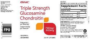 GNC Triple Strength Glucosamine Chondroitin 750 mg/600 mg - supplement