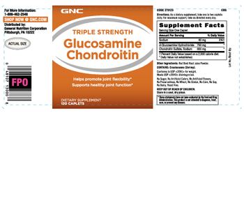 GNC Triple Strength Glucosamine Chondroitin - supplement