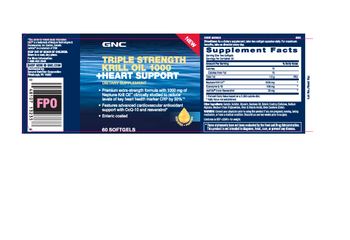 GNC Triple Strength Krill Oil 1000 +Heart Support - supplement