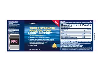 GNC Triple Strength Krill Oil 1000 +Joint Support - supplement