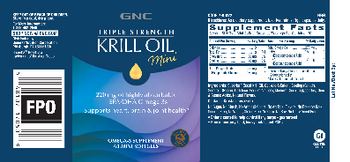 GNC Triple Strength Krill Oil Mini - omega3 supplement