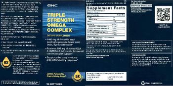 GNC Triple Strength Omega Complex Lemon Flavored - supplement