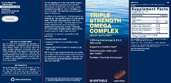 GNC Triple Strength Omega Complex - supplement