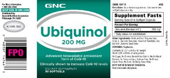 GNC Ubiquinol 200 mg - supplement