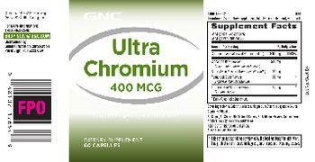 GNC Ultra Chromium 400 mcg - supplement