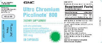 GNC Ultra Chromium Picolinate 800 mg - supplement
