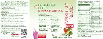 GNC Ultra Mega Green Maximum Nutrition Berry - supplement