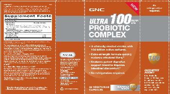 GNC Ultra Probiotic Complex 100 Billion CFUs - supplement