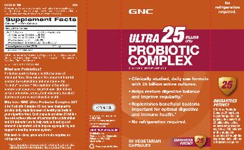GNC Ultra Probiotic Complex 25 Billion CFUs - supplement
