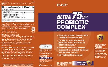 GNC Ultra Probiotic Complex 75 Billion CFUs - supplement