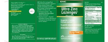 GNC Ultra Zinc Lozenges Orange Flavor - supplement