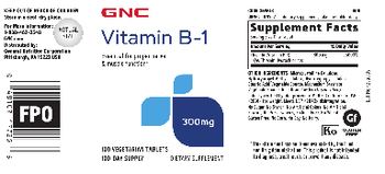 GNC Vitamin B-1 300 mg - supplement