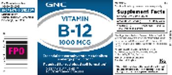 GNC Vitamin B-12 1000 mcg - supplement