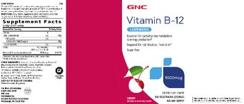 GNC Vitamin B-12 1000 mcg Cherry - supplement