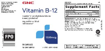 GNC Vitamin B-12 1500 mcg - supplement