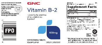 GNC Vitamin B-2 100 mg - supplement