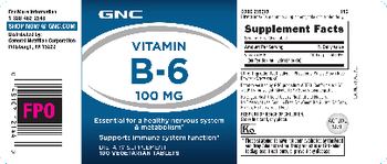 GNC Vitamin B-6 100 mg - supplement