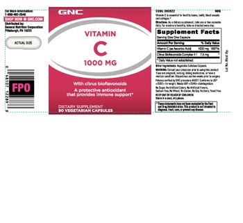 GNC Vitamin C 1000 mg With Citrus Bioflavonoids - supplement