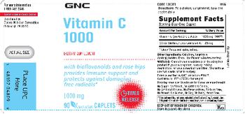 GNC Vitamin C 1000 With Bioflavonoids And Rose Hips - supplement