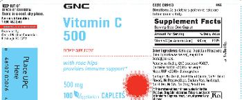 GNC Vitamin C 500 - supplement
