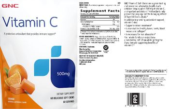GNC Vitamin C 500 mg Orange - supplement