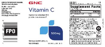 GNC Vitamin C 500 mg - supplement