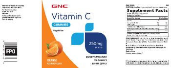 GNC Vitamin C Gummies 250 mg Orange - supplement