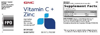 GNC Vitamin C + Zinc - supplement
