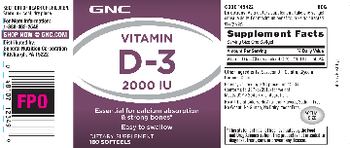 GNC Vitamin D-3 2000 IU - supplement